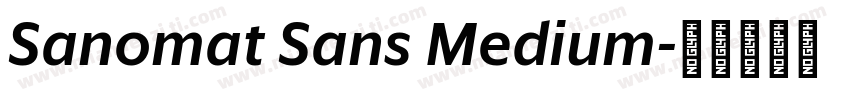 Sanomat Sans Medium字体转换